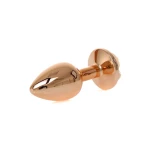 Rosé Gouden buttplug met roos - Perzik - Afbeelding 6