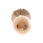 Rosé Gouden buttplug met roos - Perzik - Afbeelding 5