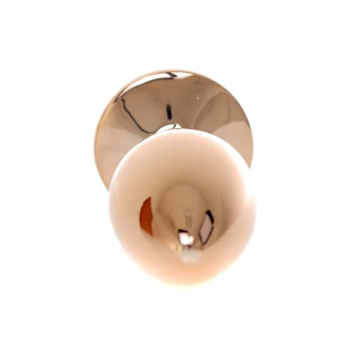 Rosé Gouden buttplug met roos - Perzik - Afbeelding 5