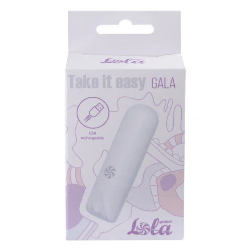 Oplaadbare Vibrobullet Take it Easy Gala - Mini vibrator - Waterdicht IPX7 - USB oplaadbaar - 10 standen - Wit - Afbeelding 2