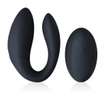 INTY Toys - Switch - Koppelvibrator Met Afstandsbediening - Partner Vibrator - 10 Standen - Ultra sterke trillingen - Oplaadbaar via USB - 100% Silicone - Waterbestendig - Zwart