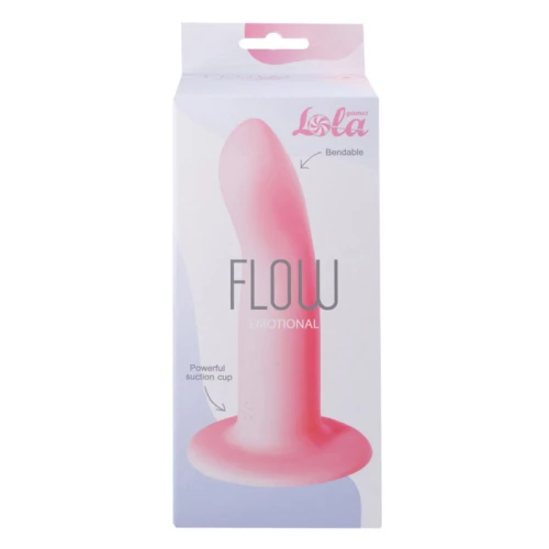 Dildo - Flexibel met G-Spot - Prostaat Stimulator - Flow Emotional - 100% Siliconen - Roze - Afbeelding 3