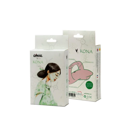 Evoque Kona - Stimulator met dubbele functie - stimulator met vibratie - afstandsbediening - USB oplaadbaar - 100% siliconen - Waterdicht - Roze - Afbeelding 2