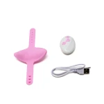 Evoque Kona - Stimulator met dubbele functie - stimulator met vibratie - afstandsbediening - USB oplaadbaar - 100% siliconen - Waterdicht - Roze - Afbeelding 3