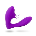Libid Toys Kaysa - Dubbele zuiger en vibrator met 2 onafhankelijke en combineerbare motoren - USB oplaadbaar - 100% siliconen - Waterdicht - Paars - Afbeelding 7