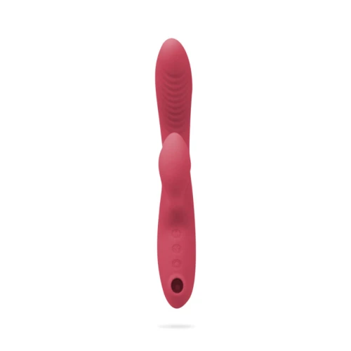 Libid Toys Saga - Flexibele zuiger en vibrator, met warmtefunctie en clitorisstimulator - USB oplaadbaar - 10 vibratiestanden - 5 zuigstanden - 100% siliconen - Warmteprogramma - Waterdicht - Roze - Afbeelding 3