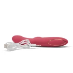Libid Toys Saga - Flexibele zuiger en vibrator, met warmtefunctie en clitorisstimulator - USB oplaadbaar - 10 vibratiestanden - 5 zuigstanden - 100% siliconen - Warmteprogramma - Waterdicht - Roze - Afbeelding 5