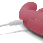 Libid Toys Saga - Flexibele zuiger en vibrator, met warmtefunctie en clitorisstimulator - USB oplaadbaar - 10 vibratiestanden - 5 zuigstanden - 100% siliconen - Warmteprogramma - Waterdicht - Roze - Afbeelding 6
