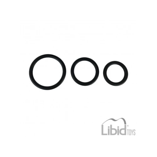 Intimen - Kaang Rings - Cockring - Penisring - Silicone - Zwart - Afbeelding 2