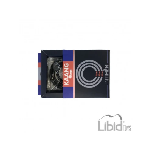 Intimen - Kaang Rings - Cockring - Penisring - Silicone - Zwart - Afbeelding 5