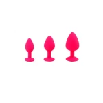Candy Lust - Diamant Anaal Plug Training Set - Silicone - Roze - Afbeelding 3