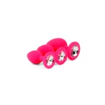 Candy Lust - Diamant Anaal Plug Training Set - Silicone - Roze - Afbeelding 2