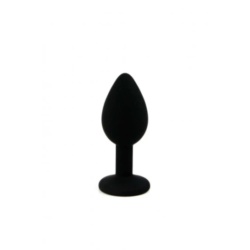 Candy Lust - Diamant Anaalplug - Buttplug - Silicone - Small - Zwart - Afbeelding 2