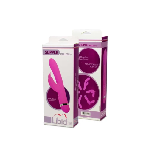 Libid Toys Supple Delux - Vibrator - 100% Silicone - Waterdicht - Roze - Afbeelding 2