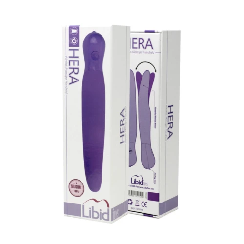 Libid Toys Hera - Innovatieve vibrator met slingerbeweging - USB oplaadbaar - 100% siliconen - Waterdicht - Paars - Afbeelding 2