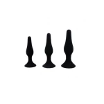 Intimen - Anaalplug - Buttplug - Silicone - Anaal Training Set - Zwart - Afbeelding 2