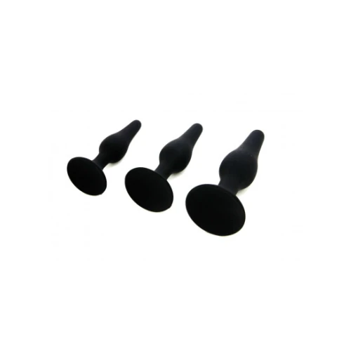 Intimen - Anaalplug - Buttplug - Silicone - Anaal Training Set - Zwart - Afbeelding 3