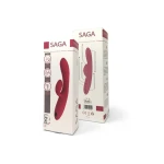 Libid Toys Saga - Flexibele zuiger en vibrator, met warmtefunctie en clitorisstimulator - USB oplaadbaar - 10 vibratiestanden - 5 zuigstanden - 100% siliconen - Warmteprogramma - Waterdicht - Roze - Afbeelding 2