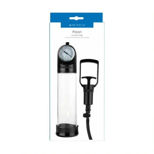 Me You Us Piston Pomp Transparant/Zwart - Afbeelding 3