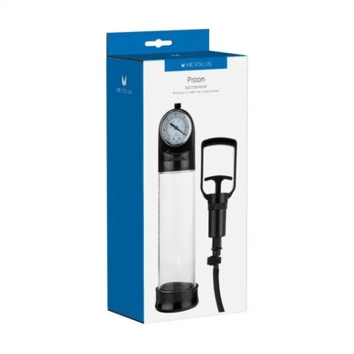 Me You Us Piston Pomp Transparant/Zwart - Afbeelding 2