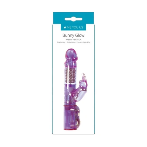 Me You Us Bunny Glow Rabbit Vibrator Paars - Afbeelding 3