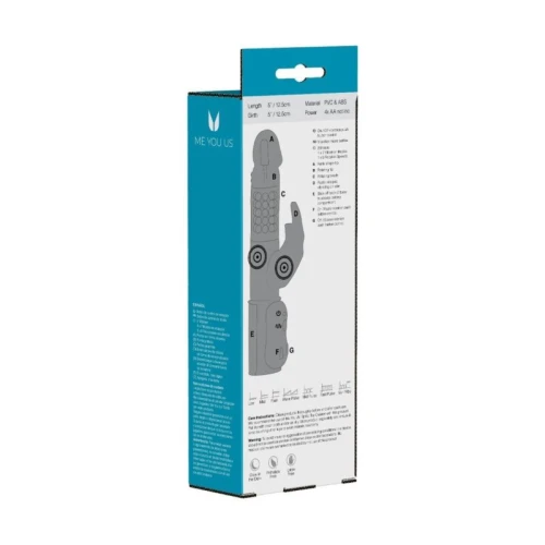 Me You Us Bunny Glow Rabbit Vibrator Paars - Afbeelding 4
