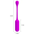 PRETTY LOVE - LECHIES, 12 vibratie standen Draadloze afstandsbediening - Afbeelding 5