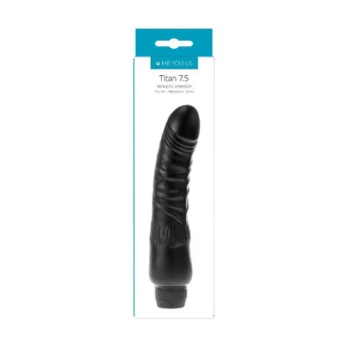 Me You Us Titan Realistic Vibrator Zwart - Afbeelding 3