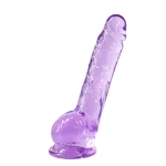 Transparante dildo Intergalactic Luminous Paars - Afbeelding 4