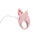 Oplaadbare ring voor clitorisstimulatie MiMi Animals Kitten Kiki Licht Roze - Afbeelding 6