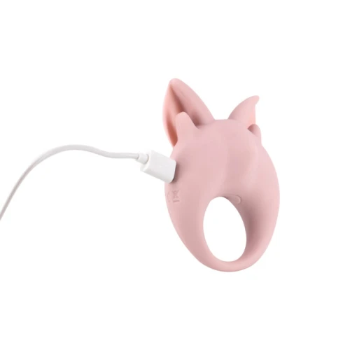 Oplaadbare ring voor clitorisstimulatie MiMi Animals Kitten Kiki Licht Roze - Afbeelding 6