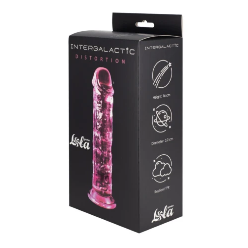 Transparante dildo Intergalactic Distortion Roze - Afbeelding 2