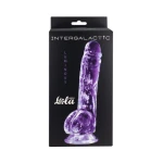 Transparante dildo Intergalactic Luminous Paars - Afbeelding 3
