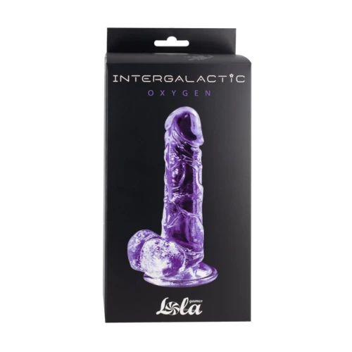 Transparante dildo Intergalactic Oxygen Paars - Afbeelding 3
