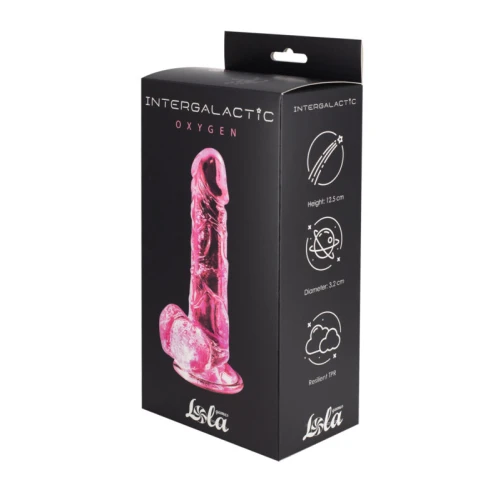 Transparante dildo Intergalactic Oxygen Roze - Afbeelding 2