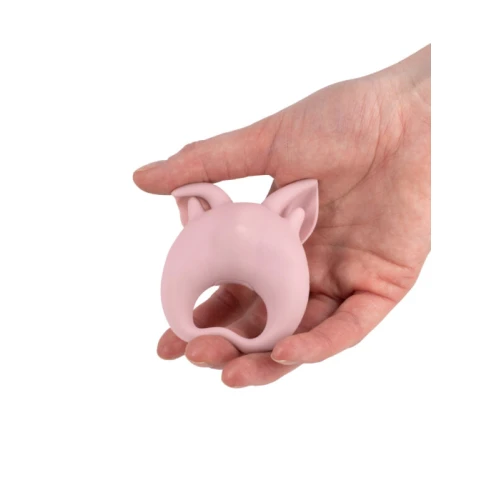 Oplaadbare ring voor clitorisstimulatie MiMi Animals Kitten Kiki Licht Roze - Afbeelding 4