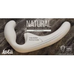Natuurlijke Verleiding Biege Flexibele Strapless Strapon - Afbeelding 4