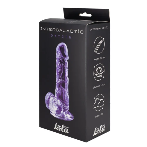 Transparante dildo Intergalactic Oxygen Paars - Afbeelding 2