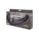 Soepele strapless voorbinddildo Natural Temptation Zwart - Afbeelding 2