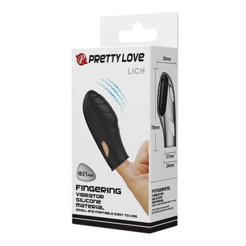 Pretty Love Lich Finger Vibrator Zwart - Afbeelding 2