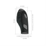 Pretty Love Lich Finger Vibrator Zwart - Afbeelding 3