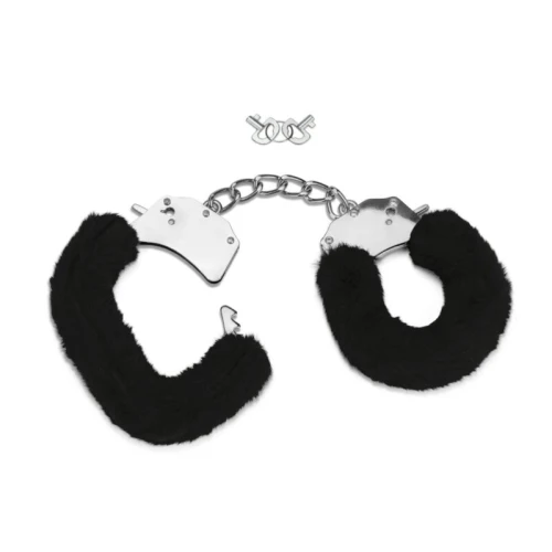 Me You Us harige handboeien zwart - Afbeelding 3