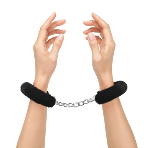 Me You Us harige handboeien zwart - Afbeelding 4