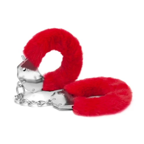 Me You Us harige handboeien rood