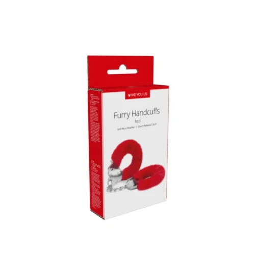 Me You Us harige handboeien rood - Afbeelding 2