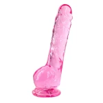 Transparante dildo Intergalactic Luminous Roze - Afbeelding 4