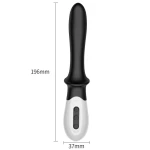 FOXSHOW - Bailey 2 - Verwarmde Prostaat G-Spot Massager Vibrator - 10 functies - Waterdicht - Oplaadbaar via USB - Zwart - Afbeelding 2