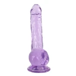 Transparante dildo Intergalactic Luminous Paars - Afbeelding 5
