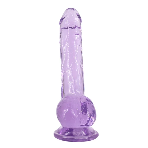 Transparante dildo Intergalactic Luminous Paars - Afbeelding 5