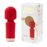 Rouge Velvet - Mini Wand Massager USB Vibrator - Luxe Cadeauverpakking - Rood
